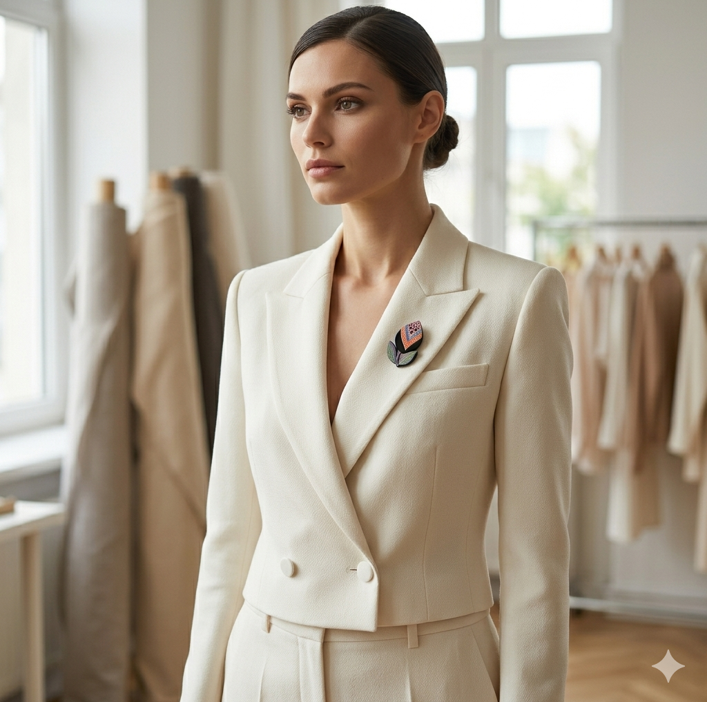 tulipan-broška-model