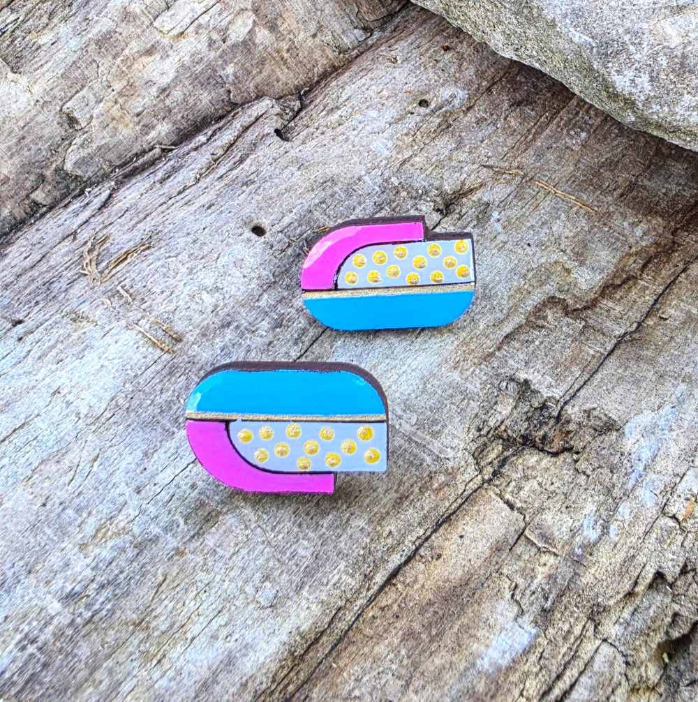 wooden earrings