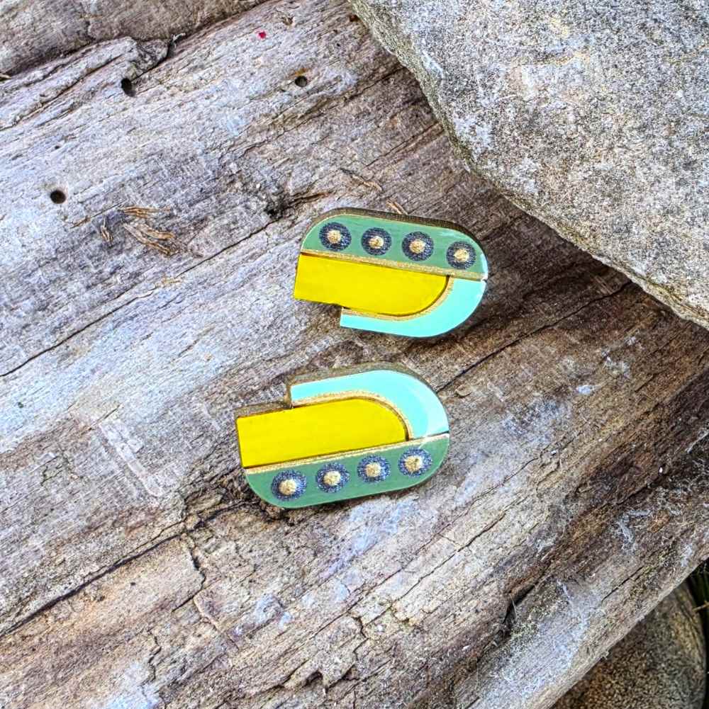 wooden earrings